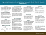 High-fidelity Simulation in Ensuring Clinical Success for Senior Maternity Students by Susan Hall