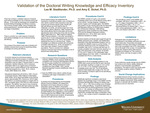 Validation of the Doctoral Writing Knowledge and Efficacy Inventory