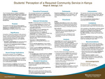 Students’ Perception of a Required Community Service in Kenya by Rispa Achieng' Odongo